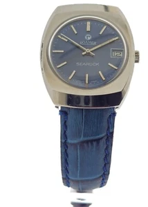 ROAMER SEAROCK - Orologio da uomo vintage quadrante blu carica manuale-datario - Picture 1 of 4