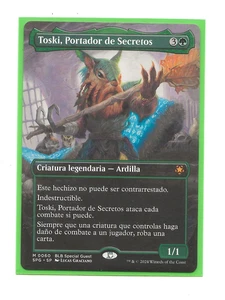 TOSKI, BEARER OF SECRETS Bloomburrow SPG MTG Spanish NM Portador Secretos Magic - Picture 1 of 1