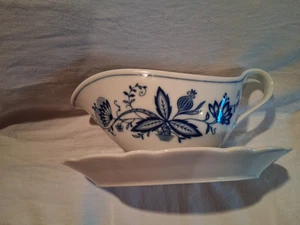 Sauciere Porzellanfabrik Tirschenreuth SMCS Bavaria Zwiebelmuster - Bild 1 von 3