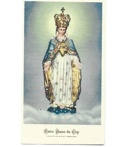 VINTAGE NOTRE-DAME DU CAP HEILIGE KARTE AUF FRANZÖSISCH - Bild 1 von 1