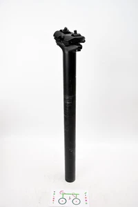 Dimension Microadjust Straight Seatpost Black 27.2 x 350mm MTB Gravel Road Bike - Picture 1 of 3