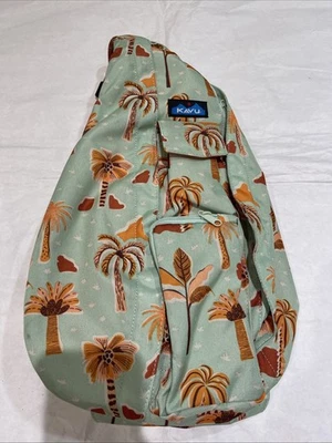 KAVU Original Cuerda Bandolera Poliéster Bandolera Mochila Vintage Palma Foto 1 de 4
