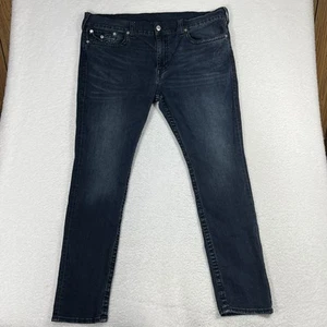 True Religion Geno Jeans Men's 46X32 Flap Big T Relaxed Slim Denim $199.00 MSRP - Picture 1 of 12