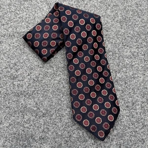 Corbata Ermenegildo Zegna Azul Oscuro Geométrica Colgantes Corbata Seda Italia Formal - Imagen 1 de 6