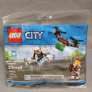 * Lego City ritirato NUOVO 30362 Sky Police Jetpack sigillato polisacco 2019 2 minifigure - Foto 1 di 6