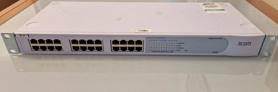3COM Baseline 2824 24-Port Network Switch HPE Hewlett Packard Enterprise - Image 1 of 4