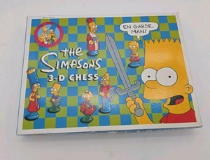 Vintage 1992 The Simpsons 3-D Chess Set Missing Rules 1990's Board Game - Picture 1 of 7