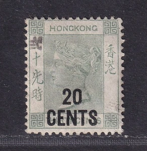Hong Kong Stamp 1891-98 QV 5th Surcharged 20c on 30c, Mint Hinged - Picture 1 of 2