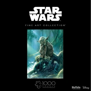 Star Wars Puzzle 1000 Pezzi Yoda Dagobah Collezione Belle Arti - Foto 1 di 2
