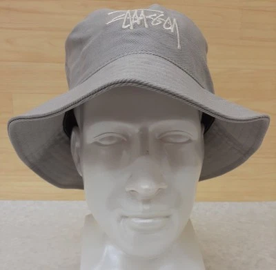 Stussy Big Logo Twill Bucket Hat Ice Blue Mens Size L/XL 1321024 - Image 1 of 4