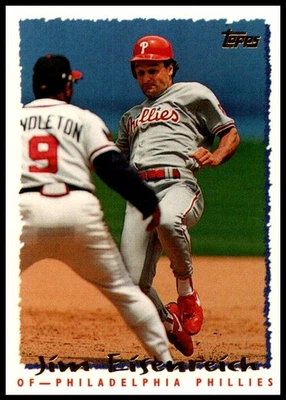 1995 Jim Eisenreich Topps Baseball #326 Philadelphia Phillies - Image 1 of 2