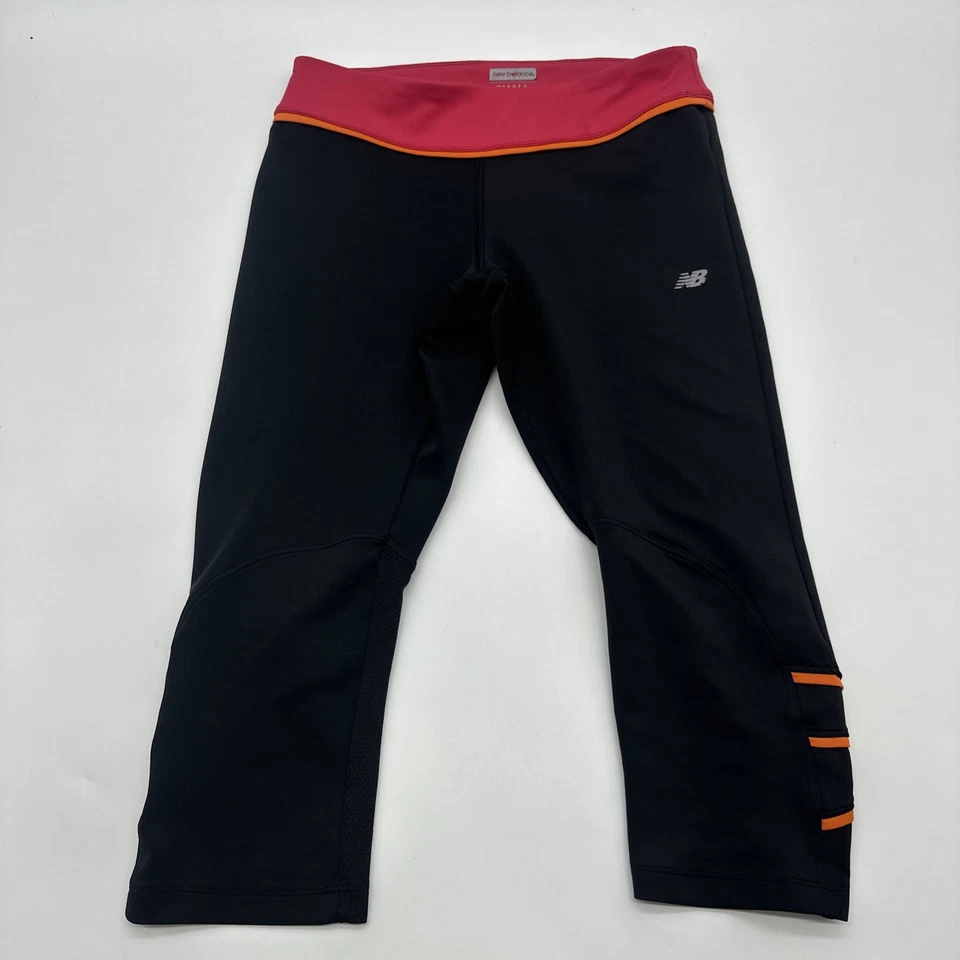 Leggings Capri New Balance Niñas S Negro Rosa Logo... #28719 Foto 1 de 4