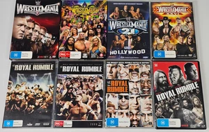 WWE Main Events Royal Rumble & WrestleMania 8 DVD Paquete DVD Región 4 - Imagen 1 de 20