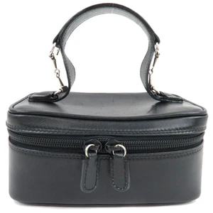 GUCCI Horsebit Small  Vanity Bag Leather Black 032.1956.0 141 - Picture 1 of 18