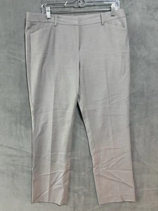 THEORY Women's Gray Wool Cropped Slim Trouser Pants Size 10 Business 26.5 Inseam - Picture 1 of 9