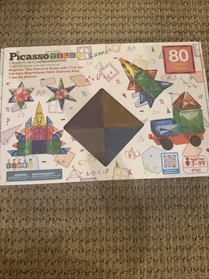 Picasso Tiles 80 Piece Diamond Series With 1 Car Set New/Sealed  - Image 1 of 2