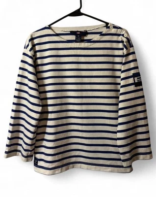 Camisa de Marinero Vintage Polo Deportiva RL-67 Rayas Náutica Bretón Rayas M Algodón Foto 1 de 4