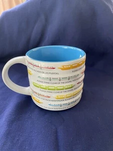 Disney Parks Monorail Please Stand Clear Of The Doors Ceramic Coffee Cup Mug NEW - Picture 1 of 3