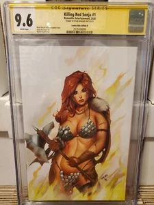 Killing Red Sonja #1 Kincaid White Back Comics Elite Variant B CGC 9.6 Signed By - Picture 1 of 1