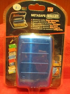 Portafoglio Rigido Tessere - Banconote (METASAFE WALLET) Blue - Foto 1 di 2