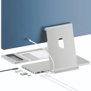 8 in1 Hub iMac 24" - 2021/23/24 - NVMe Enclosure-USB A/C 3.2 - USB A - Data Card - Picture 1 of 6