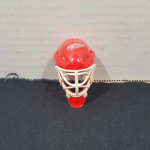 NHL Detroit Red Wings Mini Hockey Goalie Helmet Face Mask Red White - Picture 1 of 8