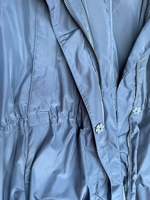 Chaqueta impermeable vintage ARMANI COLLEZIONI para mujer talla 14 longitud media AZUL Foto 1 de 4