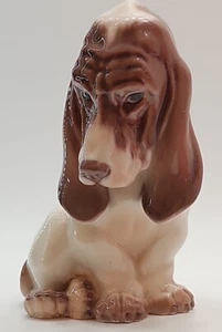 DAHL JENSEN DJ COPENHAGEN Denmark Porcelain BASSET HOUND Figurine #1065 A - Picture 1 of 7