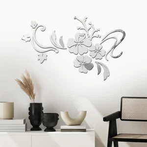 Flower Wall Stickers Self-adhesive Art Stickers Removable Mural Decal Home Decor - Picture 1 of 13