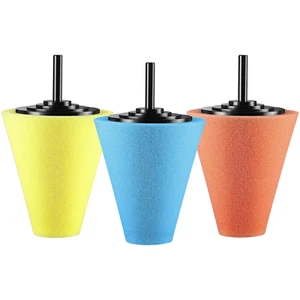 3PCS Wheel Drill Buffing Sponge Pad Polishing Kit ,3 Inch Metal Drill Foam Cones - Picture 1 of 12