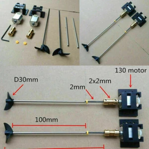 RC Bootsantrieb 25mm 130 Motoren Eigenbau Modellbausatz Propeller 15CM Welle Set Ersatzteil - Bild 1 von 9