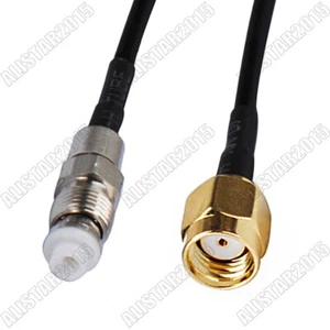 10x FME Female Jack to RP-SMA Male ( Female Pin ) Pigtail Cable RG174 15cm/6inch - Picture 1 of 4