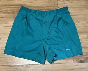 Vintage 80er 90er FILA Tennisshorts Herren Medium (32) türkis neu ohne Etikett - Bild 1 von 3