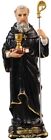 Statue Saint Benoît 5 pouces figurine en résine ornementale 12,5 cm cadeau catholique