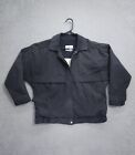 Vintage 80s 90s Bomber Jacket Casual Club Nylon Lined Size Large Dark Gray