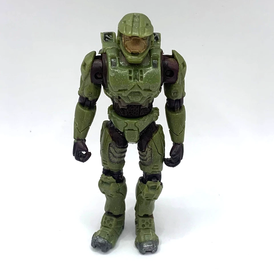 Minifigura Halo 2 Master Chief 2,75" pulgadas Joyride Green Spartan Campaign #1 Foto 1 de 4