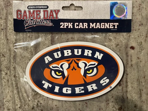 AUBURN Tigers - Vinyl car & home Magnets 2 pack - Free Shipping Cover