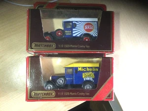 MATCHBOX  M O Y Y19 Morris Cowley BRASSO and MICHELIN vans - new - Picture 1 of 2