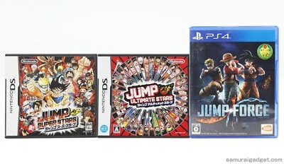 Jump Super Stars & Ultimate Stars (Nintendo DS) & Jump Force (PS4) Japan Import - Image 1 of 4