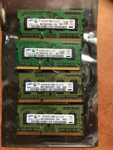 4GB  1GB x 4   DDR3 PC3-8500 SODIMM - Picture 1 of 2