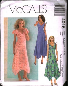 4016 Vintage McCalls SEWING Pattern Misses Above Ankle Length Dress UNCUT OOP 16 - Picture 1 of 2