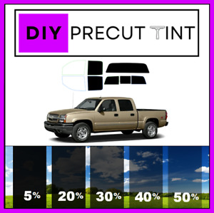 DIY PreCut Nano Carbon Window Tint Fit 99-07 Chevy Silverado ALL REAR Windows