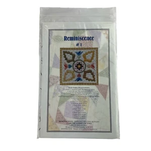 Rabbit Factory Reminiscence Quilt Pattern No. 1 Block Of The Month Applique - Picture 1 of 4