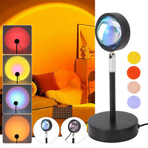 Sunset Projector Projection USB Atmosphere LED Desk Lamp Home Decor Night Light