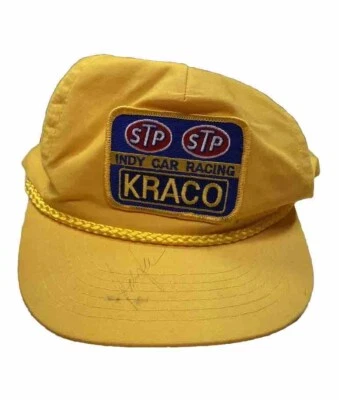 Vintage trucker baseball hat STP Kraco Indy car racing Bobby Rahal Signed - Image 1 of 4