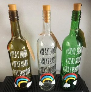 Rainbow Light Up Bottle Gift Present - isolation lockdown Gift Someone Special - Picture 1 of 10