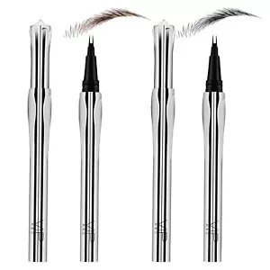 Microblading Tattoo Eyebrow 3D Liquid Ink Pen Waterproof 2 Fork Pencil Brow Make - Picture 1 of 14
