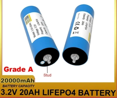 3.2V 20Ah Hight Quality Grade A LiFePO4 Battery Phosphate Cell For 4S 12V 24V - Image 1 of 4