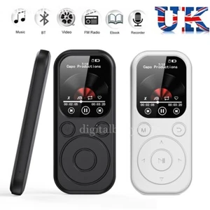 2025 New Slim 1.8 inch MP3 Player Portable Bluetooth 5.4 Music Player FM Radio - Picture 1 of 37