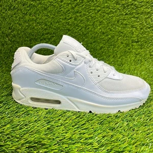 Nike Air Max 90 Triple White Mens Size 9 Athletic Running Walking Shoes Sneakers - Picture 1 of 10